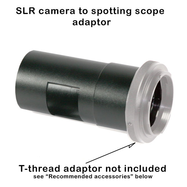 Adaptor for SLR Camera (digital & film)  to fit spotting scopes